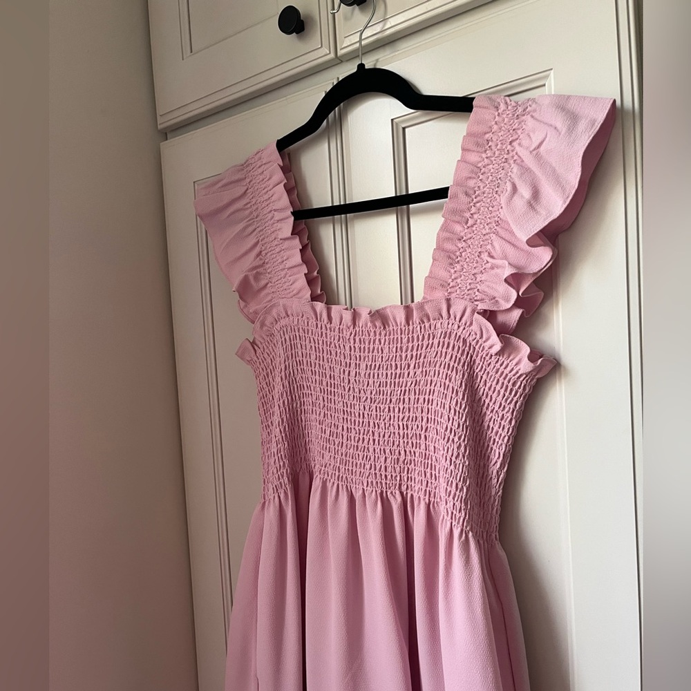 The Ellie Nap Dress - Ballerina Pink Crepe - Picture 2 of 5